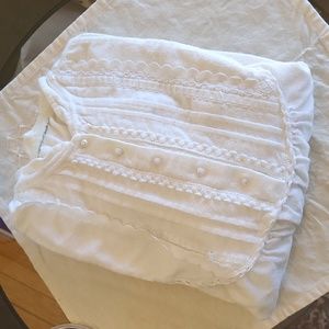 Nightgown, quality flannel, beautiful bodice detailing